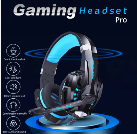 G9000 Gaming Headset Over-Ear Wired Headphone Deep Bass Stereo Casque LED Light Earphone with Mic for PS4/ PS5/Switch/ XBOX/ PC